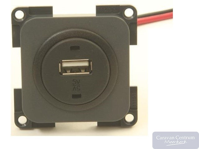 Presto Laadcontactdoos USB Inbouw 12V Grijs