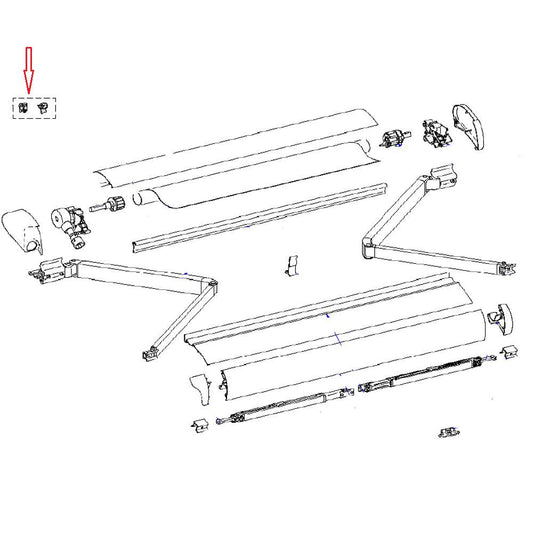 Thule Connection Pieces Tension Rafter 6002